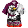 Manly Warringah Sea Eagles Hawaiian Shirt Anzac Day Remembrance Of Courage Loyalty Valor