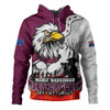 Manly Warringah Sea Eagles Hoodie Anzac Day Remembrance Of Courage Loyalty Valor