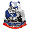 Canterbury-Bankstown Bulldogs Women Racerback Singlet Anzac Day Remembrance Of Courage Loyalty Valor