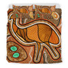 Australia Aboriginal Bedding Set - Indigenous Emu Vintage Stye