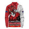 St. George Illawarra Dragons Long Sleeve Polo Shirt Anzac Day Remembrance Of Courage Loyalty Valor
