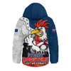 Sydney Roosters Hooded Padded Jacket Anzac Day Remembrance Of Courage Loyalty Valor