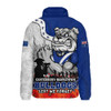 Canterbury-Bankstown Bulldogs Padded Jacket Anzac Day Remembrance Of Courage Loyalty Valor