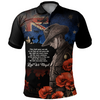Australia Polo Shirt Anzac Day Courage Sacrifice Eternal Honor