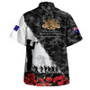 Australia Hawaiian Shirt Anzac Day Poppy And Barbed Wire Of Service