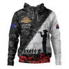 Australia Hoodie Anzac Day Poppy And Barbed Wire Of Service