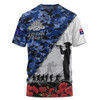 Australia T-Shirt Anzac Day Poppy And Barbed Wire Of Service