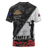 Australia T-Shirt Anzac Day Poppy And Barbed Wire Of Service