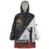 Australia Snug Hoodie Anzac Day Poppy And Barbed Wire Of Service