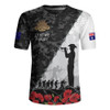 Australia Rugby Jersey Anzac Day Poppy And Barbed Wire Of Service