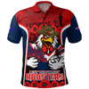 Sydney Roosters Polo Shirt Lest We Forget In Honor And Remembrance
