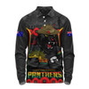 Penrith Panthers Long Sleeve Polo Shirt Lest We Forget In Honor And Remembrance