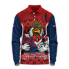 Sydney Roosters Long Sleeve Polo Shirt Lest We Forget In Honor And Remembrance