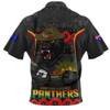 Penrith Panthers Zip Polo Shirt Lest We Forget In Honor And Remembrance