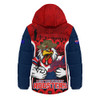 Sydney Roosters Hooded Padded Jacket Lest We Forget In Honor And Remembrance
