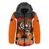Wests Tigers Hooded Padded Jacket Lest We Forget In Honor And Remembrance