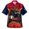 Adelaide Crows Hawaiian Shirt Lest We Forget In Eternal Honor And Duty