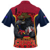 Adelaide Crows Zip Polo Shirt Lest We Forget In Eternal Honor And Duty