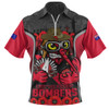 Essendon Zip Polo Shirt Lest We Forget In Eternal Honor And Duty