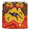 Australia Aboriginal Bedding Set - Indigenous Kangaroo