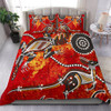 Australia Bedding Set - Aboriginal Crocodile And Kangaroo