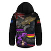 Adelaide Crows Hooded Padded Jacket Anzac Day In Memory Of Animals That Served