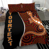 Australia Aboriginal Personalised Bedding Set - Indigenous Lizard Dreaming