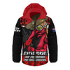 Essendon Hooded Padded Jacket ANZAC Day Not For Victory For Remembrance