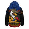 West Coast Eagles Hooded Padded Jacket ANZAC Day Not For Victory For Remembrance