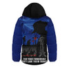 Australia Hooded Padded Jacket Anzac Day United In Spirit For Those Served All Remember