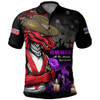 St. George Illawarra Dragons Polo Shirt Anzac Day Purple Poppy And Animals That Served