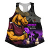 Brisbane Broncos Women Racerback Singlet Anzac Day Purple Poppy And Animals That Served