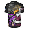 Manly Warringah Sea Eagles Rugby Jersey Anzac Day Purple Poppy And Animals That Served