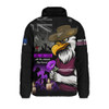 Manly Warringah Sea Eagles Padded Jacket Anzac Day Purple Poppy And Animals That Served