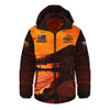Australia Hooded Padded Jacket Australia Remembers In Sacred Dawn