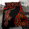 Australia Aboriginal Inspired Bedding Set- Aboriginal Inspired Lizard With Dot Painting Patterns4