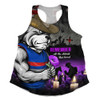 Western Bulldogs Women Racerback Singlet Anzac Day In Memory Of Animals That Served