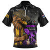 Hawthorn Zip Polo Shirt Anzac Day In Memory Of Animals That Served