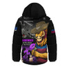 Brisbane Lions Hooded Padded Jacket Anzac Day In Memory Of Animals That Served