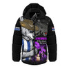 North Melbourne Hooded Padded Jacket Anzac Day In Memory Of Animals That Served