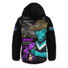 Port Adelaide Hooded Padded Jacket Anzac Day In Memory Of Animals That Served