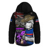 Western Bulldogs Hooded Padded Jacket Anzac Day In Memory Of Animals That Served