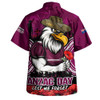 Manly Warringah Sea Eagles Hawaiian Shirt Anzac Day Pride Of Service Eternal Memory