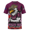 Manly Warringah Sea Eagles T-Shirt Anzac Day Pride Of Service Eternal Memory
