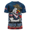 Sydney Roosters T-Shirt Anzac Day Pride Of Service Eternal Memory