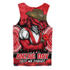 St. George Illawarra Dragons Men Singlet Anzac Day Pride Of Service Eternal Memory