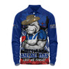 Canterbury-Bankstown Bulldogs Long Sleeve Polo Shirt Anzac Day Pride Of Service Eternal Memory