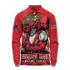 St. George Illawarra Dragons Long Sleeve Polo Shirt Anzac Day Pride Of Service Eternal Memory