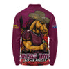 Brisbane Broncos Long Sleeve Polo Shirt Anzac Day Pride Of Service Eternal Memory