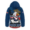 Sydney Roosters Hooded Padded Jacket Anzac Day Pride Of Service Eternal Memory